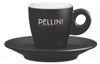 Set de 6 tasses à expresso en céramique avec soucoupes