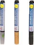 Rayher Hobby Textielstiften setje van 3x stuks goud/zilver/zwart