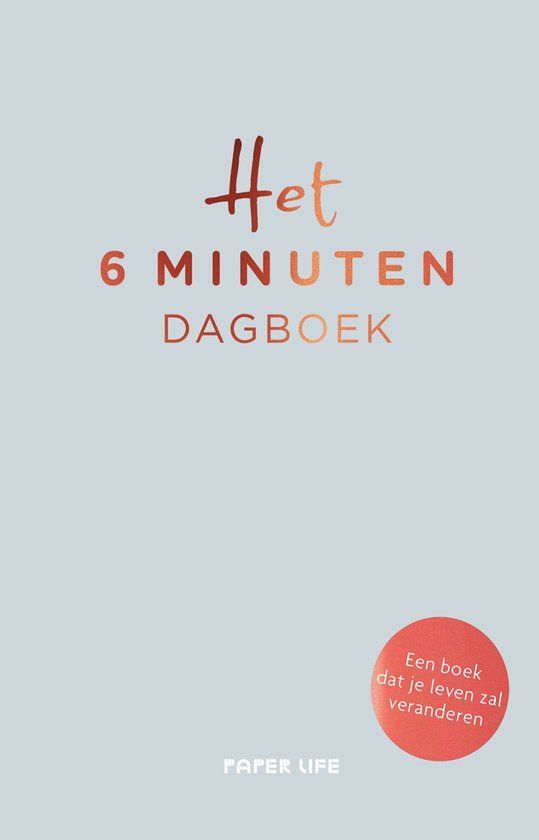 Het 6 minuten dagboek - Blauw | Dominik Spenst | Hardcover | Persoonlijk dagboek