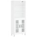 vidaXL Hoge kast, wit, 69,5 x 34 x 180 cm, houtvezel