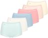 sloggi Dames maxi slip 6 pack Basic+ sea blue light / red yellow