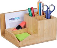 Merkloos Relaxdays Bureau-organizer van bamboe
