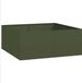vidaXL Plantenbak 100x100x40 cm staal olijfgroen