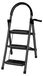 StarTech Opklapbare trap - 3 treden - stalen frame - antislip treden - comfortabel handvat - zwart - 40 x 55 x 97 cm