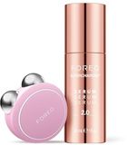 FOREO BEAR mini + Serum Sérum Sérum 30 ml – Gezichtsliftapparaat met microstromen – Chinreductie – Gezichtsmassager – Gezichtszorgapparaat – Cadeaus voor vrouwen – Cadeauset - Pearl Pink