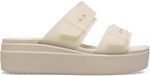 Crocs Brooklyn Buckle Frosted Low Wedge Beige Dames Synthetisch Lente/Zomer 2025