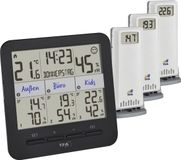 TFA Dostmann KLIMA@HOME 2 30.3075.01 Draadloze thermo- en hygrometer Zwart