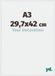 yd. Annecy Cadre photo A3 29,7x42 cm Blanc Brillant Plastique