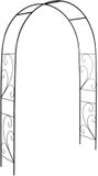 Esschert Design Rozenboog krul - zwart - metaal - 134 x 220 cm