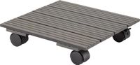 Form Plastic Plantenpot Trolley - Composiet - Grijs - Vierkant - 30 x 30 cm - Max 80 Kilo