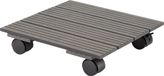 Form Plastic Plantenpot Trolley - Composiet - Grijs - Vierkant - 30 x 30 cm - Max 80 Kilo