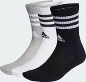 adidas Sportswear 3-Stripes Gevoerde Sokken 3 Paar - Unisex - Grijs - 22-24