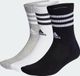 adidas Sportswear 3-Stripes Gevoerde Sokken 3 Paar - Unisex - Grijs - 22-24