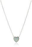 Brilio Zilveren Hartjes Ketting met Witte Opaal 925 Zilver