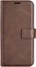 Casecentive Leren Wallet case met sluiting iPhone 14 donkerbruin
