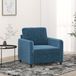 Maison Exclusive - Fauteuil, bleu, 60 cm, velours