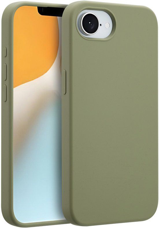 Accezz Liquid Silicone Backcover met MagSafe voor Apple iPhone 17e / 16e - Cooper Green