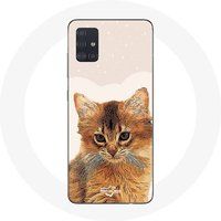 Maniacase Etui voor Samsung Galaxy A71 Somalische kattenrace