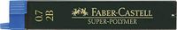 Faber Castell - fijne vullingen 2B, 0,7 mm, 12 super polymer vullingen in een set