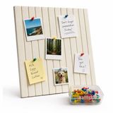 Relaxdays Prikbord vilt - set van 2 - beige