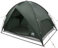 vidaXL Tente de camping avec double toit imperméable 3 personnes vert armée