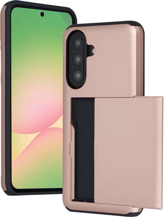 imoshion Hoesje met Pasjeshouder - Geschikt voor Samsung Galaxy A57 (5G) - Rose Gold