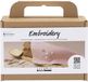 Creativ Company CC Mini Craft Kit Broderie, Serviette en tissu, rose poudré, 1 paquet