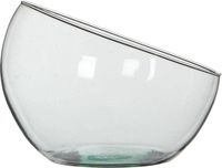 Mica Decorations Vaas Boly - Gerecycled Glas - Transparant - 19 x 18 cm