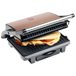 Bestron ASW113CO Contactgrill - Zwart/Koper - 1000W