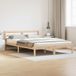 Maison Exclusive - Cadre de lit, marron, 215,5 x 165,5 x 69,5 cm, pin massif