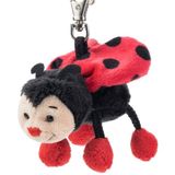 Schaffer Knuddel mich! 3161 pluche sleutelhanger lieveheersbeestje bolle, 10 cm, rood/zwart