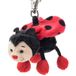 Schaffer Knuddel mich! 3161 pluche sleutelhanger lieveheersbeestje bolle, 10 cm, rood/zwart