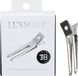 LUSSONI Double Prong Hair Clips - Grijs/Zilver/Metaal - 5903018920184