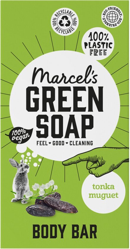 Marcels Green Soap Marcel's Green Soap Showerbar Tonka & Muguet 150 gr