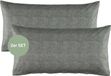 ESPRIT Housses de coussin renforcées et linge de lit HARP, anthracite, 40 x 80 cm, 2 pièces