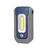cartrend Led-werklamp 300 lumen oppervlaklicht, 6500 Kelvin kleurtemperatuur, kantelbare werklamp met magnetische voet en robuuste ABS-behuizing 1500 mAh batterij, lichtduur tot 9 uur