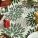 Merkloos Tafelloper Bloemen Bos - Groen Dahlia's - 40 x 100 cm