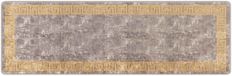 vidaXL - Tapijt - Runner - MARSA - Grijs en Goud - 80 x 250 cm - Polyester en PVC
