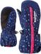Ziener Langelo Mini Blauw dessin 80cm Wintersporthandschoen Vrouwen 8