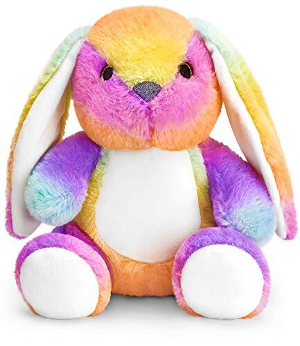 Mousehouse Gifts - knuffeldier haas in regenboogkleuren - 25 cm