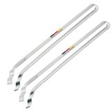 Westmark 2x Worst- en Serveertang – Met golvende en gebogen lepels, RVS, lengte elk 33,9 cm – zilver