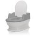 Reer mini toilet zitting wit/grijs