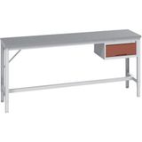BOTT Werkbank met onderframe achteraan - Lino - 1 ladekast - 2 m