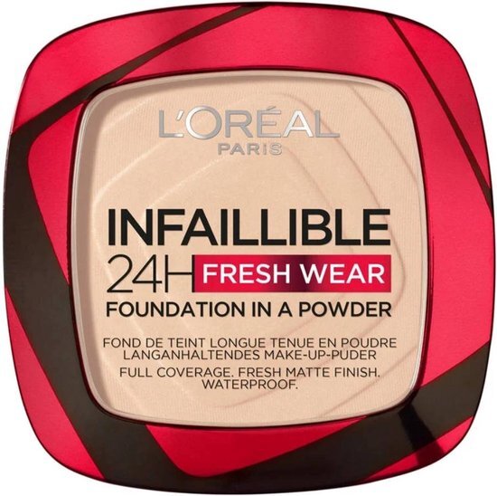 L'Oréal Infaillible 24H Fresh Wear Foundation in a Powder - 20 Ivory - Foundation en poeder in één - 8gr