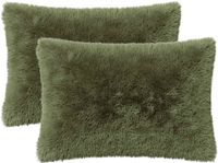 vidaXL - Taie d'oreiller - 2 pièces - HEERLEN - Vert - 50 x 80 cm - Coton satin
