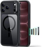 ESR Classic Hybrid HaloLock iPhone 17 Pro Hoesje Transparant Zwart