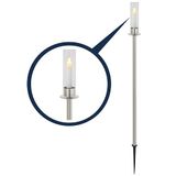 REV Flamelight Buitenlamp, tuinlamp in kaarslook, balkondecoratie, tuindecoratie, terrasdecoratie, IP44, roestvrij staal