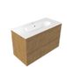 Saniclass Badkamermeubelset - 100x45x73.9cm - Mat eiken natural