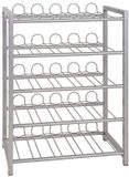 Haku Flessenrek met 5 etages | Grijs - Metaal - 31 x 76 x 54 cm