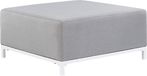 Beliani ROVIGO Ottomaan - Lichtgrijs - Industrieel - Polyester